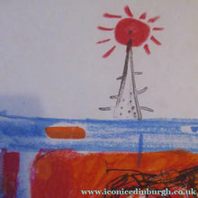 Load image into Gallery viewer, SCOTTISH ART: Collector's Item ROBIN PHILIPSON Vintage Lithograph Christmas Card
