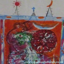 Load image into Gallery viewer, SCOTTISH ART: Collector's Item ROBIN PHILIPSON Vintage Lithograph Christmas Card
