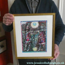 Load image into Gallery viewer, Scottish Art: Collector's Item ROBIN PHILIPSON Vintage SIGNED Lithograph Christmas Card. Early 1971 Date 

