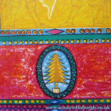 Load image into Gallery viewer, Scottish Art: Collector's Item ROBIN PHILIPSON Vintage SIGNED Lithograph Christmas Card, 1990
