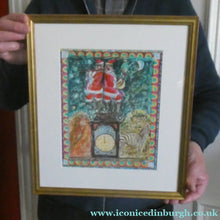 Load image into Gallery viewer, Scottish Art: Collector's Item ROBIN PHILIPSON Vintage SIGNED Lithograph Christmas Card. Early 1970s
