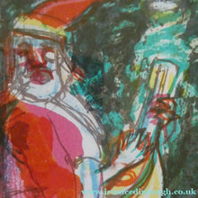Load image into Gallery viewer, Scottish Art: Collector's Item ROBIN PHILIPSON Vintage SIGNED Lithograph Christmas Card. Early 1970s
