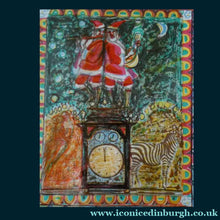 Load image into Gallery viewer, Scottish Art: Collector's Item ROBIN PHILIPSON Vintage SIGNED Lithograph Christmas Card. Early 1970s
