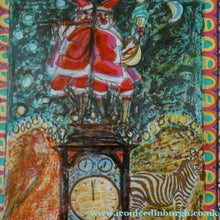Load image into Gallery viewer, Scottish Art: Collector's Item ROBIN PHILIPSON Vintage SIGNED Lithograph Christmas Card. Early 1970s
