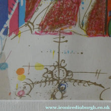 Load image into Gallery viewer, Scottish Art: Collector's Item ROBIN PHILIPSON Vintage SIGNED Lithograph Christmas Card. Early 1970s
