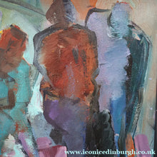 Load image into Gallery viewer, 1980s Oil Painting on Canvas by Crawfurd Adamson (1953 - 2024) Entitled Street Scene
