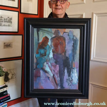 Load image into Gallery viewer, 1980s Oil Painting on Canvas by Crawfurd Adamson (1953 - 2024) Entitled Street Scene
