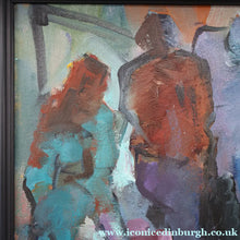 Load image into Gallery viewer, 1980s Oil Painting on Canvas by Crawfurd Adamson (1953 - 2024) Entitled Street Scene
