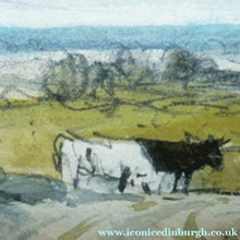 Load image into Gallery viewer, David Octavius Hill View from Craigmillar Case Watercolour Painting

