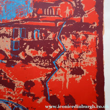 Load image into Gallery viewer, SCOTTISH ART. Contemporary Original Pencil Signed Screenprint by Paul Furneaux. Demon on Calton Hill. Signed &amp; Dated 1987
