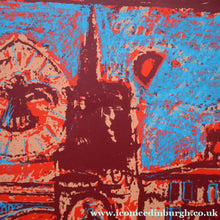 Load image into Gallery viewer, SCOTTISH ART. Contemporary Original Pencil Signed Screenprint by Paul Furneaux. Demon on Calton Hill. Signed &amp; Dated 1987
