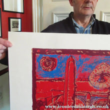 Load image into Gallery viewer, Paul Furneaux Demon on Calton Hill Screenprint Signed and Dated 1987
