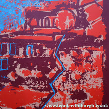 Load image into Gallery viewer, SCOTTISH ART. Contemporary Original Pencil Signed Screenprint by Paul Furneaux. Demon on Calton Hill. Signed &amp; Dated 1987
