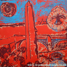 Load image into Gallery viewer, SCOTTISH ART. Contemporary Original Pencil Signed Screenprint by Paul Furneaux. Demon on Calton Hill. Signed &amp; Dated 1987
