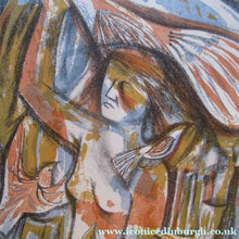 Load image into Gallery viewer, Edward Gage Colour Lithograph Queen of Birds 1950s
