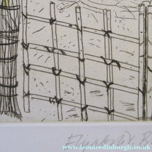 Load image into Gallery viewer, Elizabeth Blackadder Pencil Signed Etching Japanese Garden Kyoto 1992. Glasgow Print Studio
