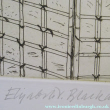 Load image into Gallery viewer, Elizabeth Blackadder Pencil Signed Etching Japanese Garden Kyoto 1992. Glasgow Print Studio

