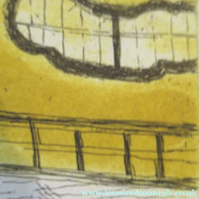 Load image into Gallery viewer, Elizabeth Blackadder Pencil Signed Etching Japanese Garden Kyoto 1992. Glasgow Print Studio
