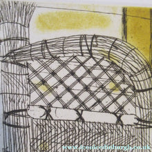 Load image into Gallery viewer, Elizabeth Blackadder Pencil Signed Etching Japanese Garden Kyoto 1992. Glasgow Print Studio
