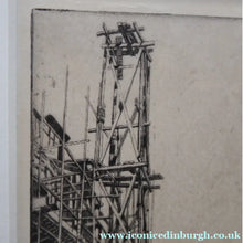 Load image into Gallery viewer, ES Lumsden Paris in Construction Etching Drypoint 1907
