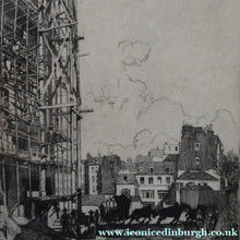 Load image into Gallery viewer, ES Lumsden Paris in Construction Etching Drypoint 1907
