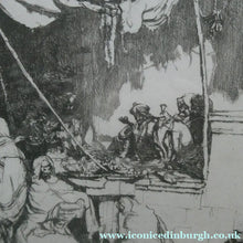 Load image into Gallery viewer, SCOTTISH ART. Ernest Stephen Lumsden. Etching entitled: The Fruit Shop, Jodhpur 1914
