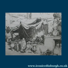 Load image into Gallery viewer, SCOTTISH ART. Ernest Stephen Lumsden. Etching entitled: The Fruit Shop, Jodhpur (1914). Signed in Pencil
