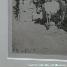 Load image into Gallery viewer, SCOTTISH ART. Ernest Stephen Lumsden. Etching entitled: The Fruit Shop, Jodhpur 1914
