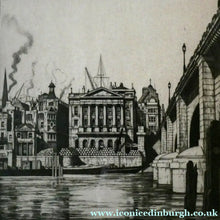 Load image into Gallery viewer, Scottish Art. Fishmonger's Hall. Pencil Signed Etching by IAN STRANG
