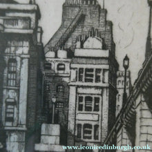 Load image into Gallery viewer, Scottish Art. Fishmonger's Hall. Pencil Signed Etching by IAN STRANG
