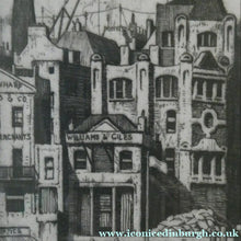 Load image into Gallery viewer, Scottish Art. Fishmonger's Hall. Pencil Signed Etching by IAN STRANG

