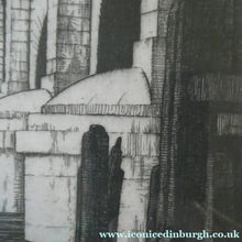 Load image into Gallery viewer, Scottish Art. Fishmonger's Hall. Pencil Signed Etching by IAN STRANG
