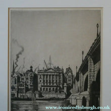 Load image into Gallery viewer, Scottish Art. Fishmonger's Hall. Pencil Signed Etching by IAN STRANG
