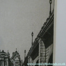 Load image into Gallery viewer, Scottish Art. Fishmonger's Hall. Pencil Signed Etching by IAN STRANG
