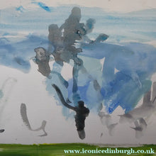 Load image into Gallery viewer, Scottish Art. GEORGE HAIG, 2nd Earl Haig (1918 - 2009) Original Abstract Watercolour Painting: Majorca II
