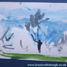 Load image into Gallery viewer, Scottish Art. GEORGE HAIG, 2nd Earl Haig (1918 - 2009) Original Abstract Watercolour Painting: Majorca II
