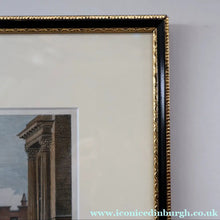 Load image into Gallery viewer, SCOTTISH ART. Georgian Engraving 1804 by James Fittler after John Claude Nattes, Edinburgh Castle from Registar House. FRAMED
