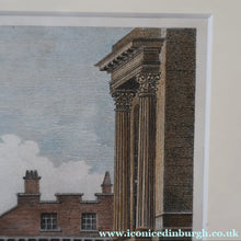 Load image into Gallery viewer, SCOTTISH ART. Georgian Engraving 1804 by James Fittler after John Claude Nattes, Edinburgh Castle from Registar House. FRAMED

