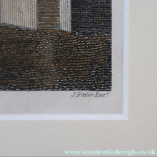 Load image into Gallery viewer, SCOTTISH ART. Georgian Engraving 1804 by James Fittler after John Claude Nattes, Edinburgh Castle from Registar House. FRAMED
