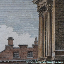 Load image into Gallery viewer, SCOTTISH ART. Georgian Engraving 1804 by James Fittler after John Claude Nattes, Edinburgh Castle from Registar House. FRAMED
