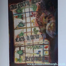 Load image into Gallery viewer, SCOTTISH ART. Gouache &amp; Wax Drawing by Sylvia von Hartmann Entitled "In Every End Lies a New Beginning"
