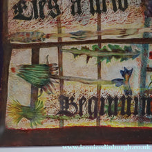 Load image into Gallery viewer, SCOTTISH ART. Gouache &amp; Wax Drawing by Sylvia von Hartmann Entitled "In Every End Lies a New Beginning"
