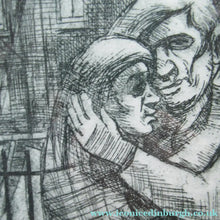 Load image into Gallery viewer, Scottish Art Ian Fleming Comment Series Pencil Signed Etching and Aquatint
