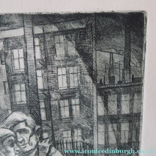 Load image into Gallery viewer, Scottish Art Ian Fleming Comment Series Pencil Signed Etching and Aquatint
