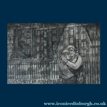 Load image into Gallery viewer, SCOTTISH ART: Ian Fleming (1906 - 1994). Original Etching Entitled "Love Is Where You Find It". Comment Series No. 8
