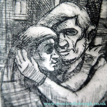 Load image into Gallery viewer, Scottish Art Ian Fleming Comment Series Pencil Signed Etching and Aquatint

