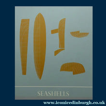 Load image into Gallery viewer, SCOTTISH ART. Limited Edition Screenprint "Seashells" (1971)  by Ian Hamilton Finlay with Signature Etc

