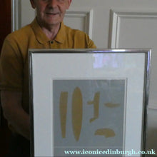 Load image into Gallery viewer, SCOTTISH ART. Limited Edition Screenprint "Seashells" (1971) by Ian Hamilton Finlay
