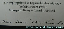 Load image into Gallery viewer, SCOTTISH ART. Limited Edition Screenprint "Seashells" (1971) by Ian Hamilton Finlay

