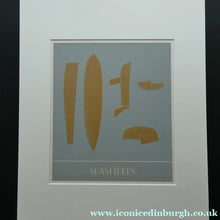 Load image into Gallery viewer, SCOTTISH ART. Limited Edition Screenprint "Seashells" (1971) by Ian Hamilton Finlay
